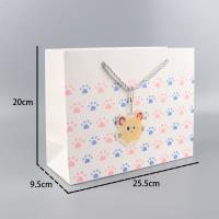 BC-横版小脚印中号亚克力手提袋 2